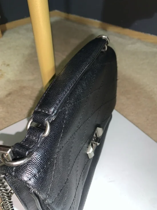 Rebecca Minkoff Black Quilted Crossbody with Silver Hardware - Picture 6 of 13